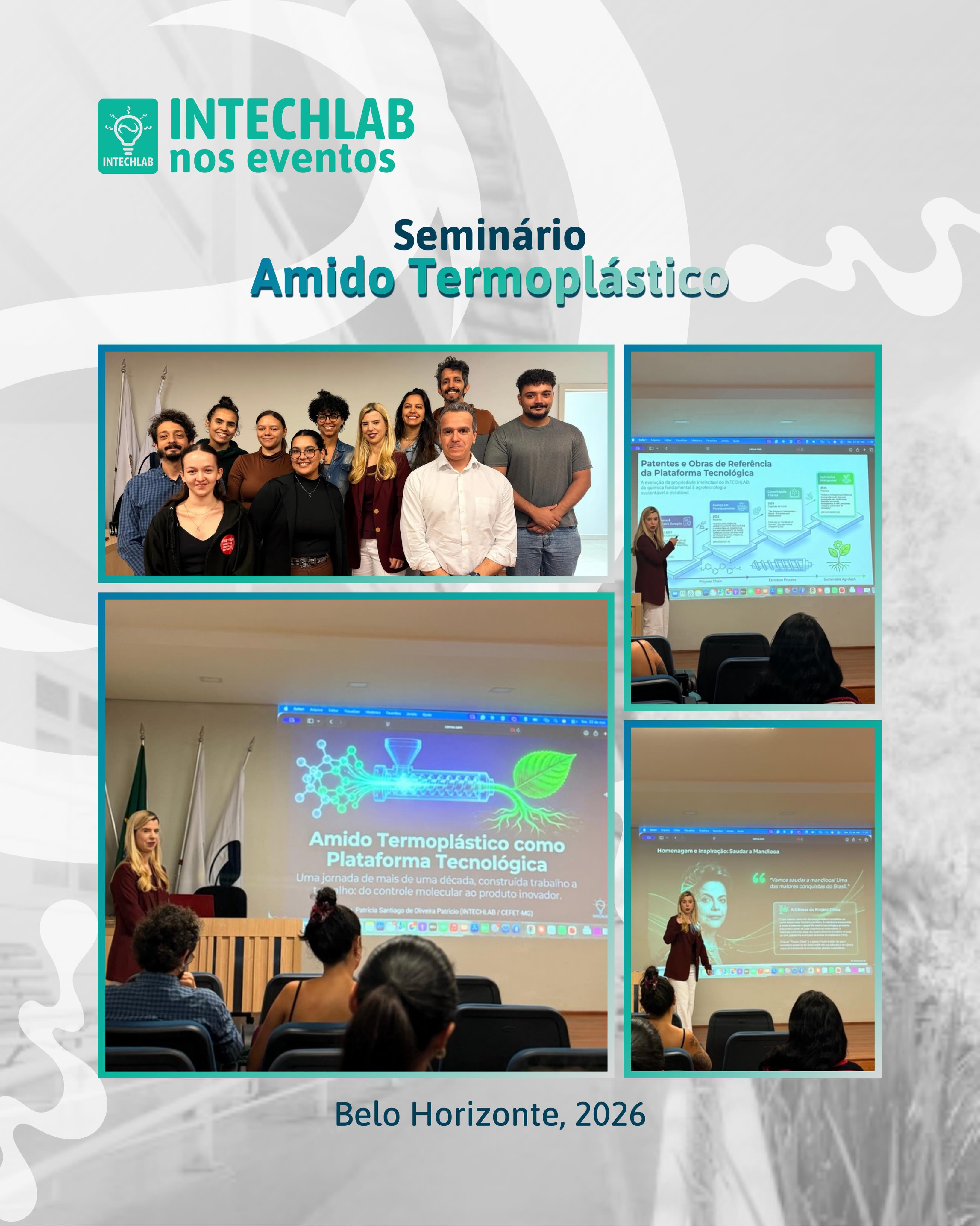 Registros Intechlab ✨
Compartilhamos aqui alguns momentos do seminário da professora doutora Patrícia Patrício, uma das coordenadoras de nosso laboratório, para a pós-graduação do CEFET-MG. Foi uma apresentação muito construtiva e importante, @patriciapatricio4363 , parabéns! 👏🏻
Agradecemos também a presença de todos que compareceram! 💚
#seminário #pósgraduação #polímeros
