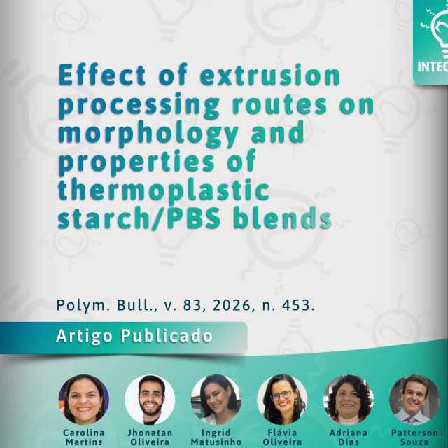 Artigo publicado! ✅📝

É com muita satisfação que anunciamos mais uma publicação científica e em parceria com membros da UFMG! No artigo intitulado “Effect of extrusion processing routes on morphology and properties of thermoplastic starch/PBS blends”, foi avaliada a influência de diferentes rotas de processamento na obtenção de polímeros biodegradáveis à base de amido termoplástico (TPS) e poli(butileno succinato) (PBS). Foi observado que a estratégia de fabricação do material impacta diretamente nas suas propriedades mecânicas; também foi possível produzir materiais promissores à aplicação em embalagens sustentáveis.

É a química de materiais poliméricos contribuindo para o desenvolvimento sustentável! ♻️🌎

Se interessou? Acesse o artigo e saiba mais!

#amido #polímerosbiodegradáveis #sustentabilidade