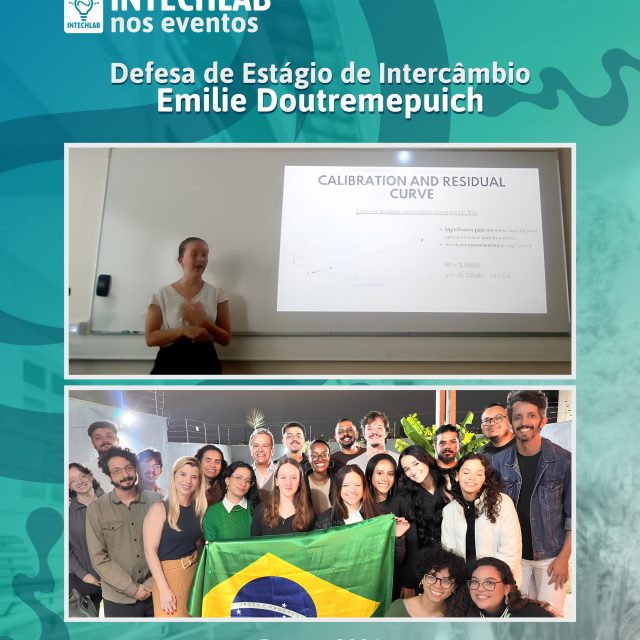 Registros Intechlab ✨

No dia 26 de junho, a aluna intercambista que recebemos em nosso laboratório, Emilie Doutremepuich do Instituto Universitário de Tecnologia de Rennes, apresentou a defesa do seu trabalho realizado enquanto esteve conosco, na área de química analítica.

Foi um prazer recebê-la, Emilie! Desejamos muito sucesso em toda a sua jornada! 💚

#intercâmbio #França #analítica