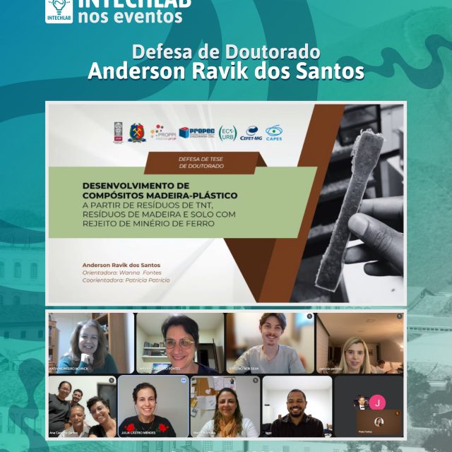 Registros Intechlab ✨

É com muita emoção que compartilhamos alguns momentos da defesa de doutorado do nosso pesquisador convidado Anderson Ravik. Agradecemos à banca examinadora pelas valiosas contribuições, ao grupo de pesquisa @ecourb.ufop pela parceria, e a todos que estiveram presentes prestigiando esse momento tão especial! 🤝💚

Parabéns, Dr. @andersonravik, pelo excelente trabalho! Desejamos muito sucesso em sua nova jornada profissional. 👏🚀

#doutorado #madeiraplástica #engenhariacivil