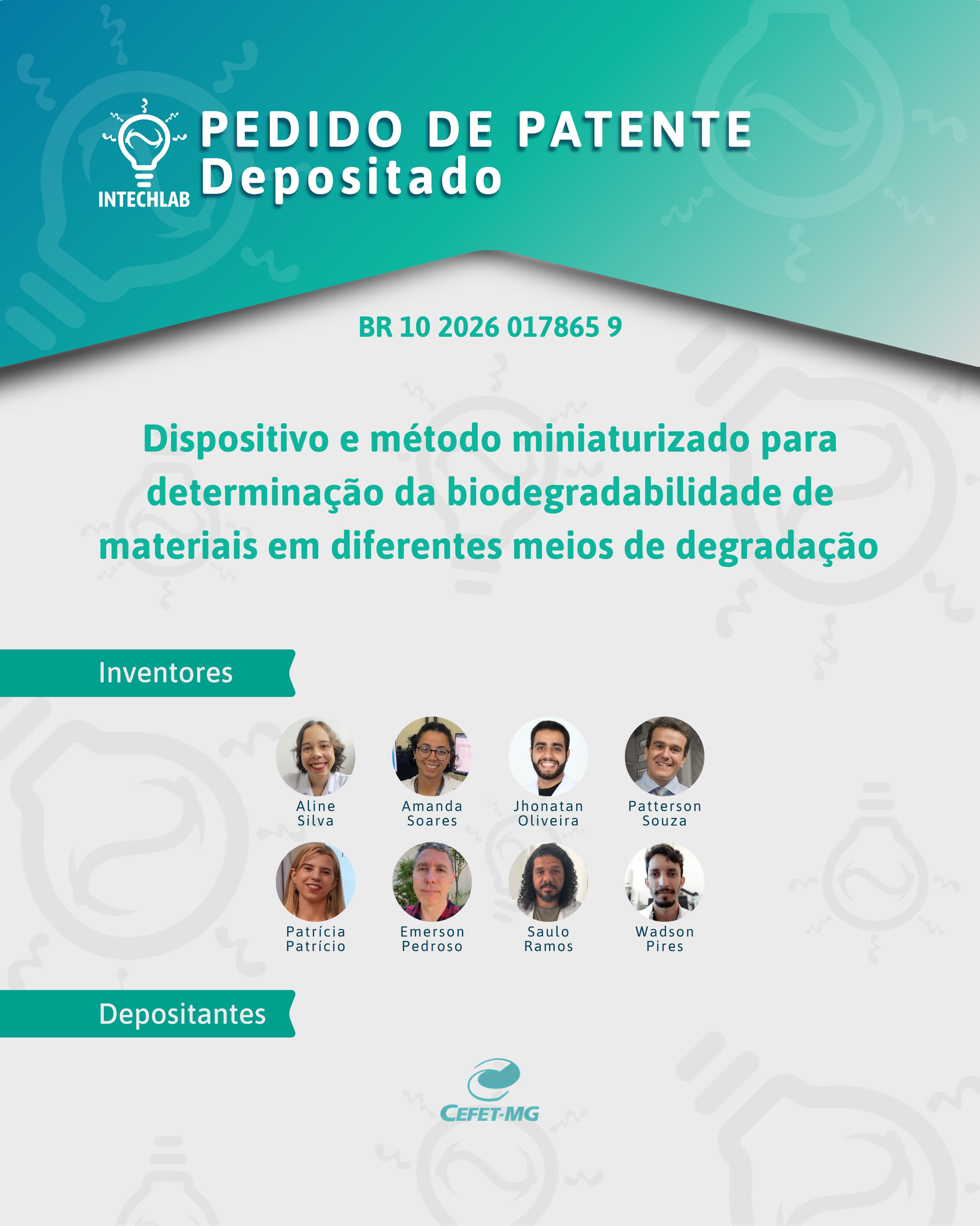 Patente depositada! ✅⚙️

É com grande entusiasmo que compartilhamos mais uma patente desenvolvida em nosso laboratório: “Dispositivo e método miniaturizado para determinação da biodegradabilidade de materiais em diferentes meios de degradação”.

A invenção descreve um dispositivo miniaturizado e um método analítico para determinação da biodegradabilidade de materiais em diferentes meios, permitindo a avaliação quantitativa do processo por meio da análise direta dos produtos gasosos gerados utilizando cromatografia
gasosa acoplada a detector por descarga de barreira dielétrica (GC-BID). 🧪

Se interessou? Conta pra gente nos comentários!

#patente #biodegradação #cromatografia