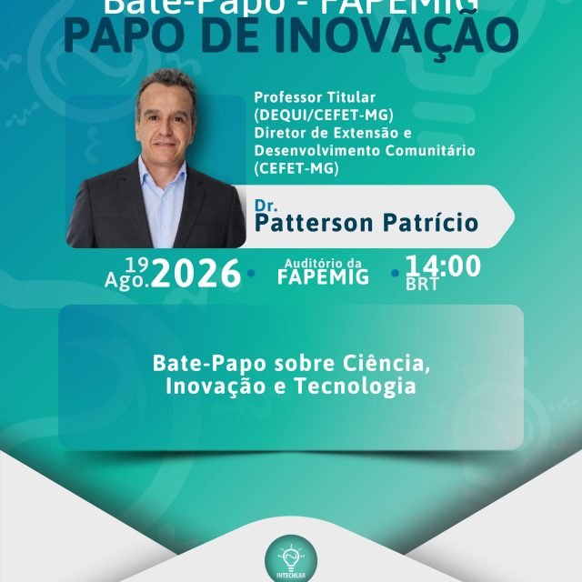Convite para o Papo de Inovação 🗣️💡
É com grande satisfação que convidamos todos a prestigiar o Papo de Inovação de hoje, que contará com a participação do professor doutor Patterson Patrício, coordenador do nosso laboratório. O encontro, promovido pela Fapemig, busca fortalecer o diálogo entre os centros de pesquisa e a sociedade, abordando temas como inovação e empreendedorismo.
Desejamos um excelente bate-papo e uma ótima troca de conhecimentos! ✨👏🏻
#FAPEMIG #inovação #empreendedorismo