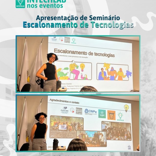 Registros Intechlab ✨
Compartilhamos aqui alguns momentos do seminário da Amanda Soares, doutoranda de nosso laboratório, para a pós-graduação do CEFET-MG. Foi uma apresentação muito construtiva, @aalvessoares89, parabéns! 👏🏻
Agradecemos também a presença de todos que compareceram! 💚
#seminário #pósgraduação #escalonamento